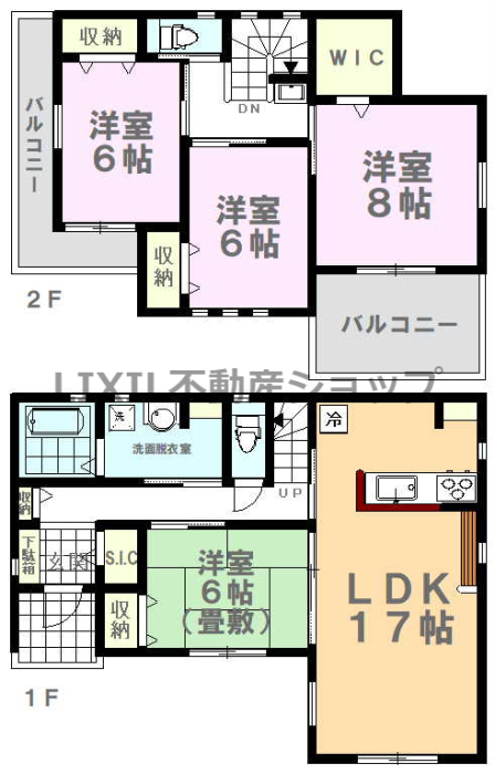  広々LDKには対面キッチンを採用。開放感あふれる暮らしになりますね。家族構成やライフスタイルなどに合わせて柔軟に対応できる間取りが魅力です。