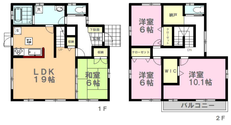  収納豊富な間取りです。