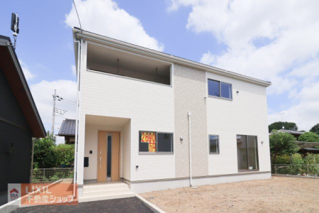 栃木県真岡市台町 の新築一戸建ての現地外観写真