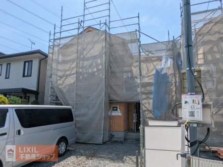 栃木県宇都宮市簗瀬町 の新築一戸建ての現地外観写真