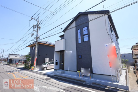 栃木県宇都宮市日の出2丁目の新築一戸建ての現地外観写真