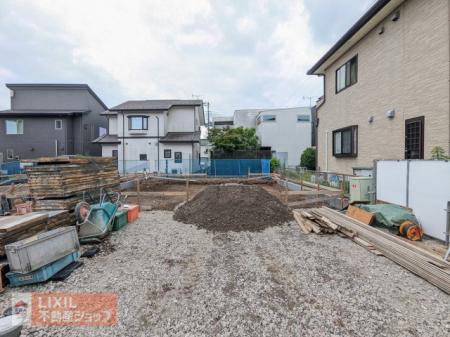 栃木県宇都宮市東峰2丁目の新築一戸建ての現地外観写真