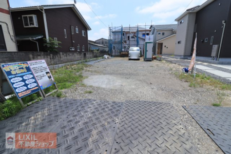 栃木県那須塩原市並木町 の新築一戸建ての現地外観写真
