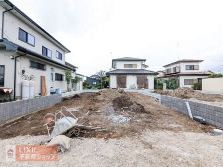 栃木県宇都宮市清原台6丁目の新築一戸建ての現地外観写真