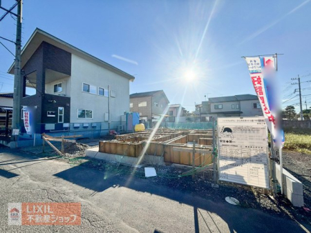 栃木県さくら市氏家 の新築一戸建ての現地外観写真